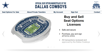 Dallas Cowboys Seat Option